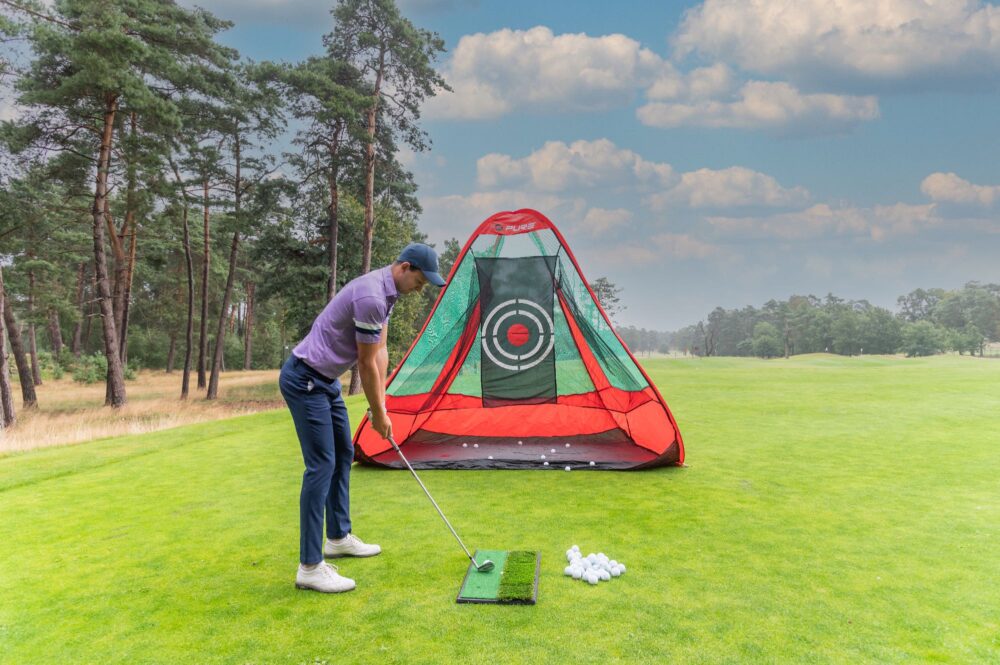 Pure2Improve Half Dome XL Instant Golf Net - Worldwide Golf Shops